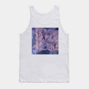 Cool Grey Blue Orange Abstract Low Polygon Background Tank Top